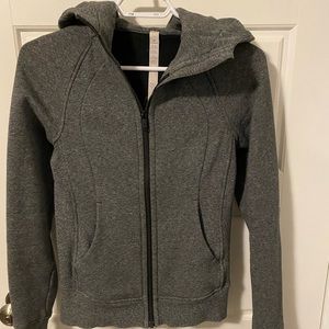 Grey lululemon scuba hoodie size 2